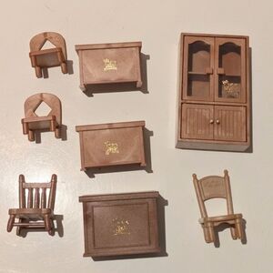 Sylvanian Calico Critters Lil' Woodzeez Mixed Furniture of 8